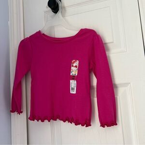 Girls long sleeve pink frilled shirts (Multiples Available)